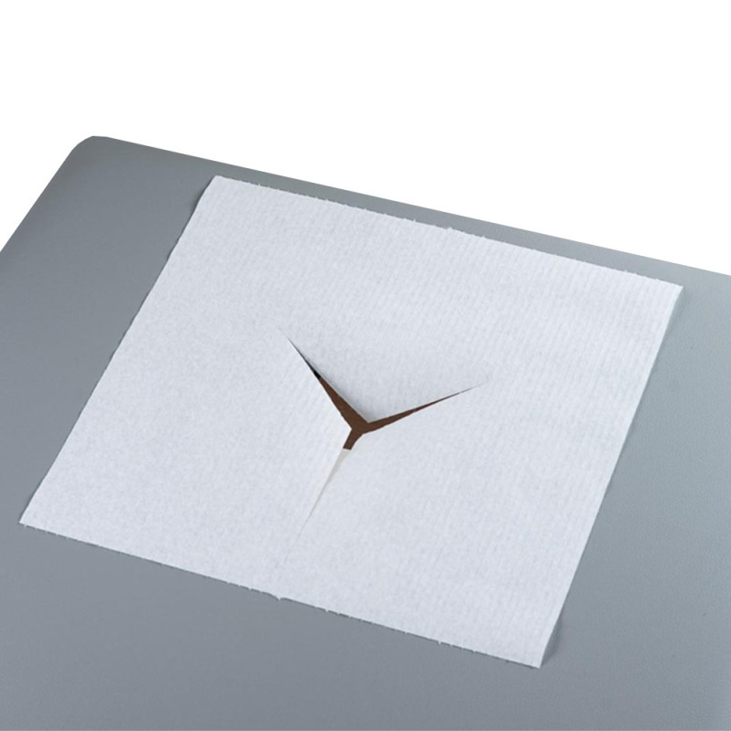 Podkład higieniczny na rolce z nacięciem x na twarz biały 40g MedixPro 500szt