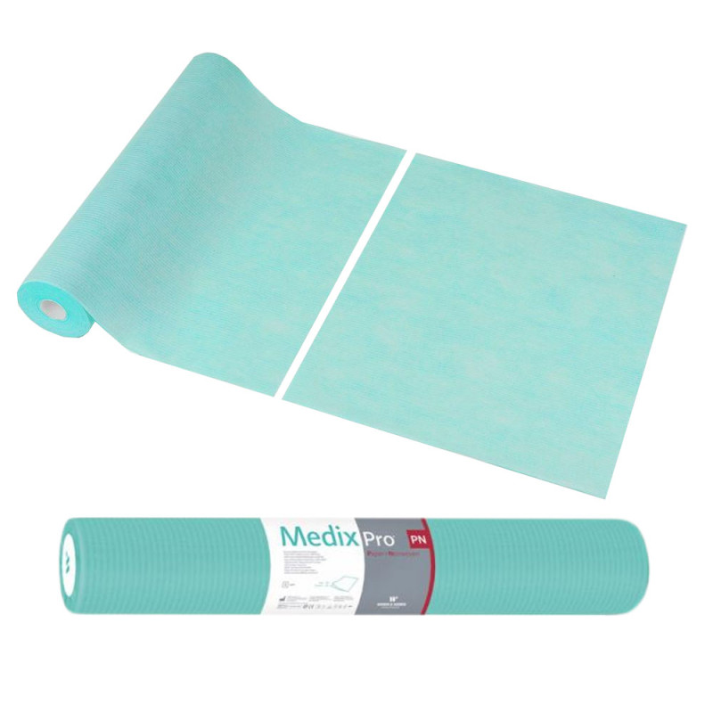 Podkład higieniczny na rolce 70cm x 50cm zielony 40g MedixPro 600szt