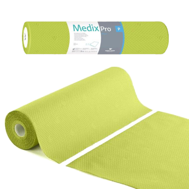 Podkład higieniczny na rolce 60cm x 50cm limonkowy 36g MedixPro 600szt