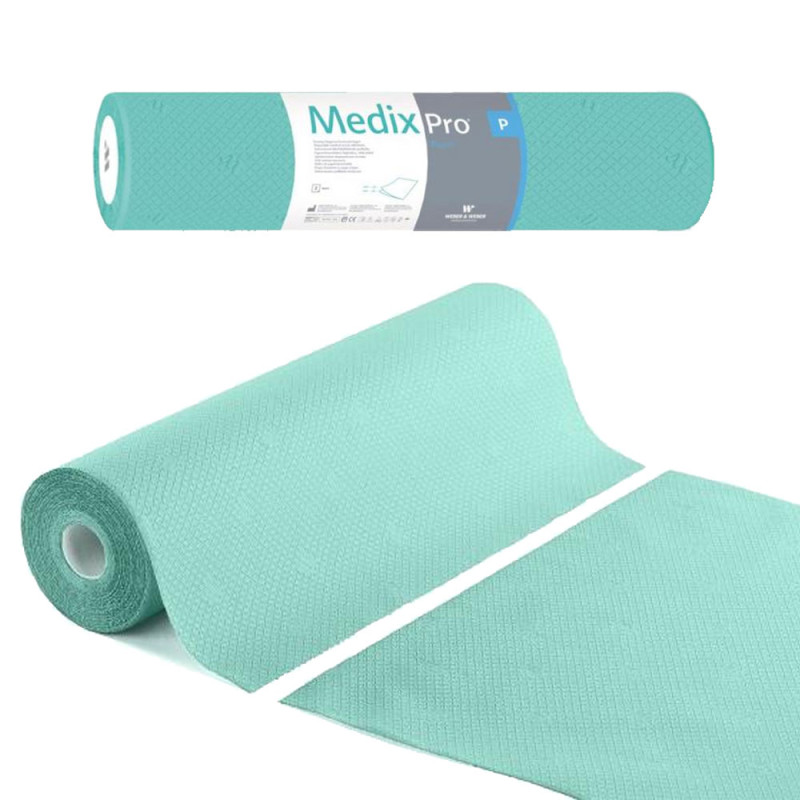 Podkład higieniczny na rolce 60cm x 50cm zielony 36g MedixPro 600szt