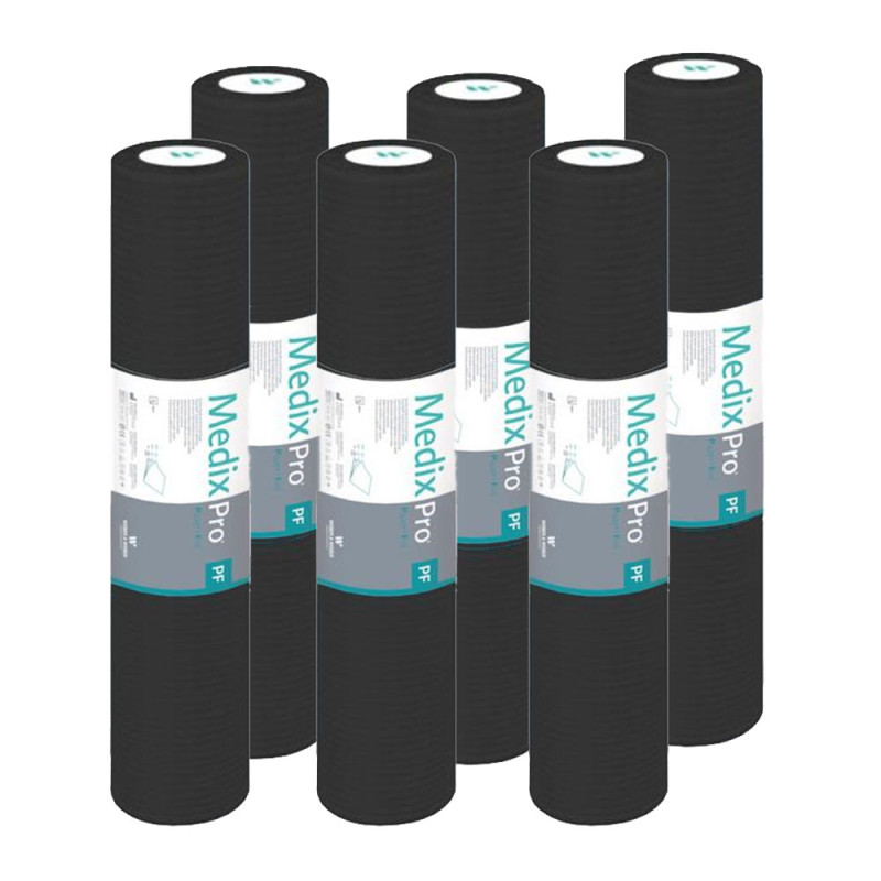 Podkład higieniczny na rolce 60cm x 50cm czarny podfoliowany 54g MedixPro 480szt