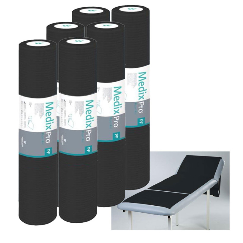 Podkład higieniczny na rolce 60cm x 50cm czarny podfoliowany 54g MedixPro 480szt