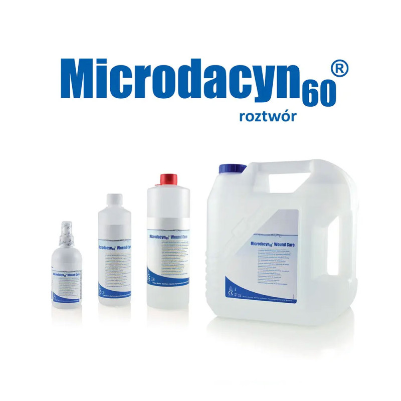 Microdacyn 60 990 ml wound care elektrolizowany roztwór do leczenia ran 1szt