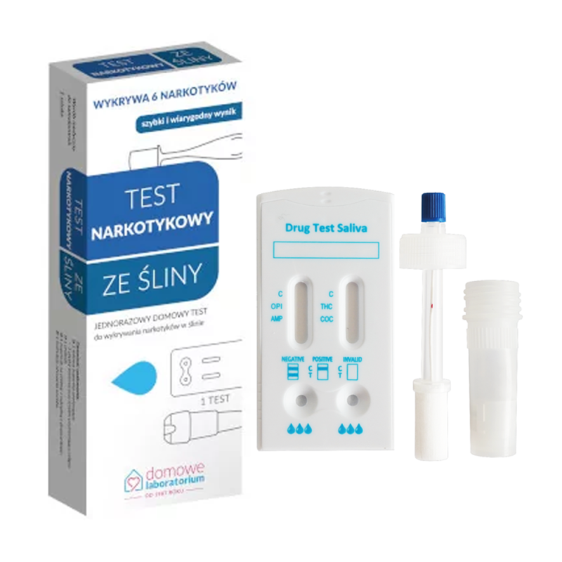 Domowy test narkotykowy 6w1 Drugtest ze śliny 50szt
