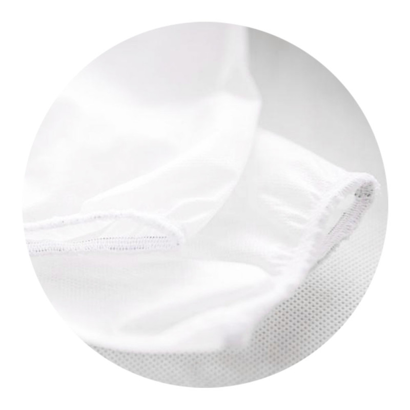 Fartuch jednorazowy biały dla dzieci wzrost 110-130cm (flizelina) 10szt