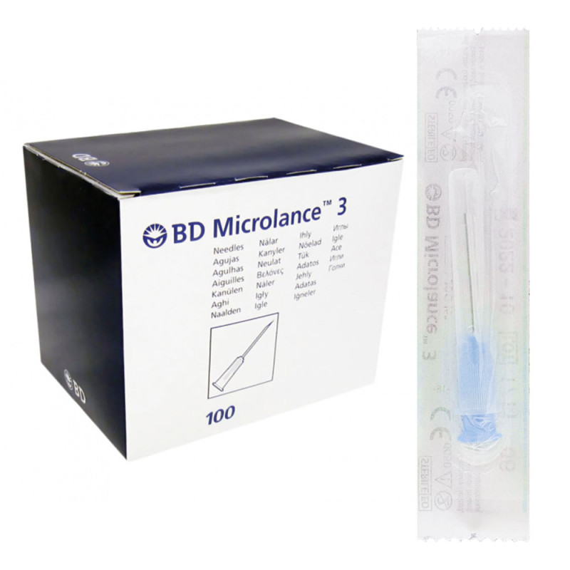 Igły iniekcyjne 23G 0,6mm x 25mm BD Microlance 3 100szt