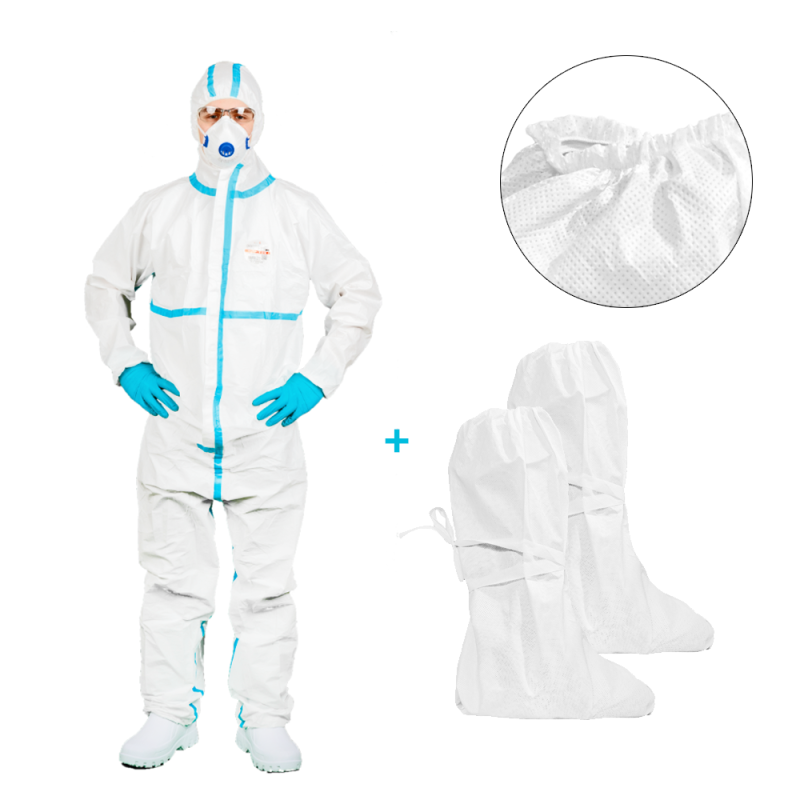 Kombinezon ochronny przeciwchemiczny XL OxyChem C310 + ochraniacze na buty wysokie