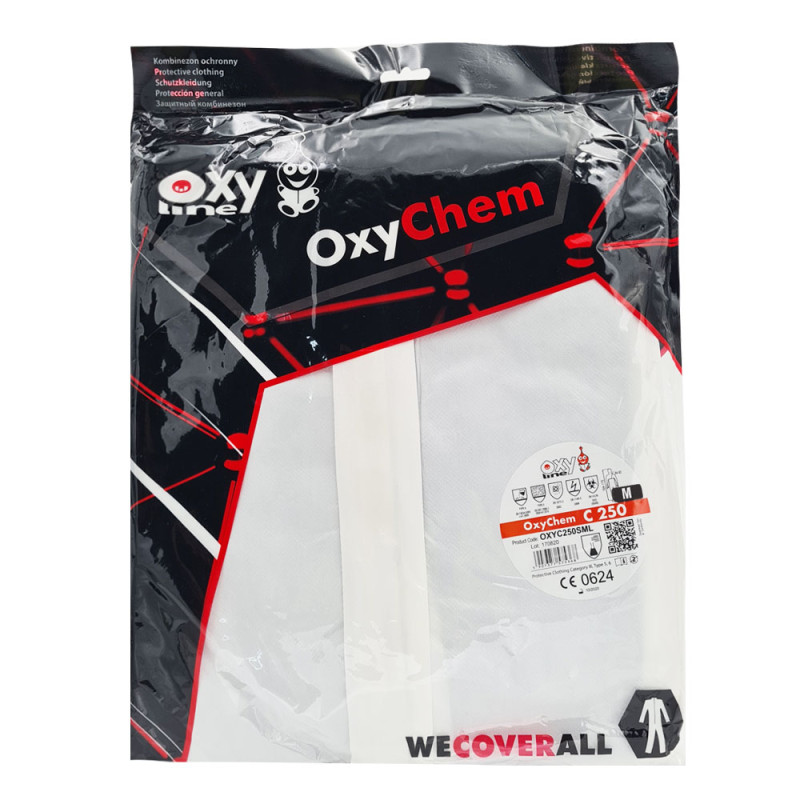 Kombinezon ochronny lakierniczy M OxyChem C250 + ochraniacze na buty wysokie