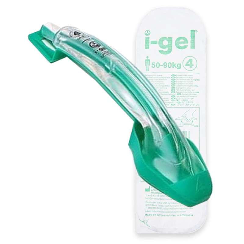 Maska krtaniowa I gel rozmiar 4 dla średniego dorosłego maska oddechowa intubacyjna żelowa I-gel 25 szt