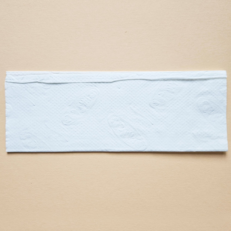 Ekologiczny ręcznik papierowy w listkach 24x21,5cm składany typu Z-FOLD 3000szt biały 2 warstwy