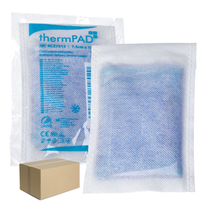Kompres żelowy ciepło zimno 7,5cm x 13cm thermPAD - 100szt