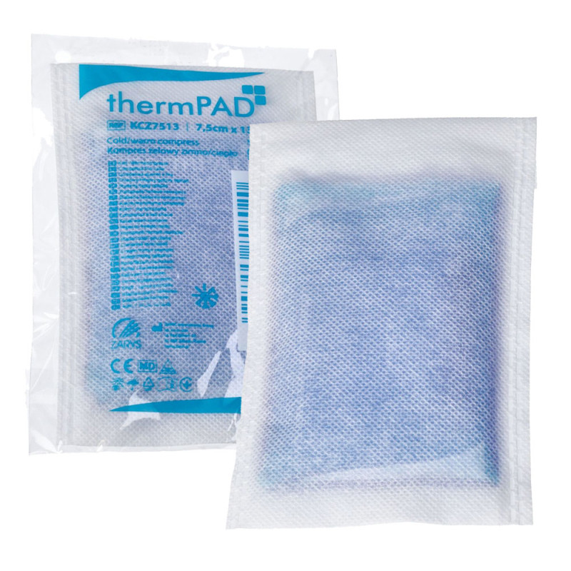 Kompres żelowy ciepło zimno 7,5cm x 13cm thermPAD - 100szt