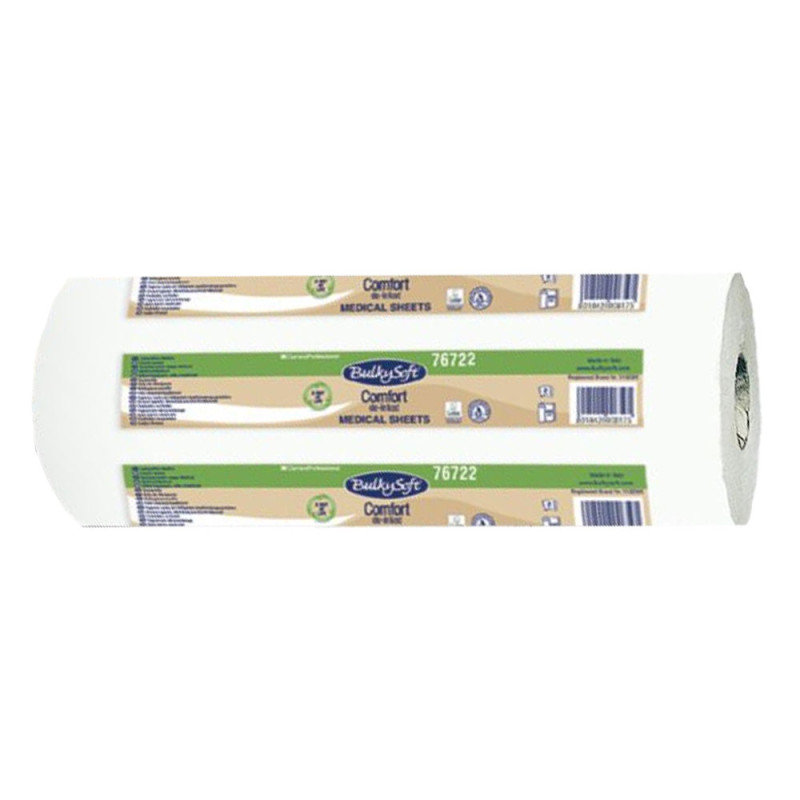 Podkład medyczny na rolce 50cm x 46m biały 17g BulkySoft Comfort De-Inked 1 rolka (135odcinków 50cm x 34cm)