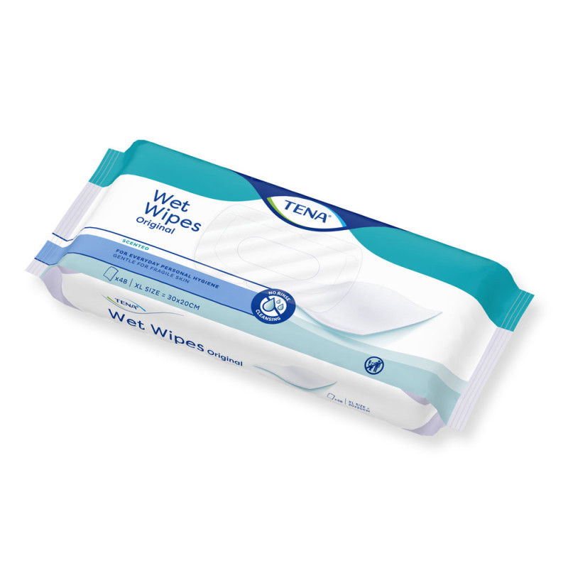 Nawilżane chusteczki do pielęgnacji skóry Tena ProSkin Wet Wipes Original 48szt