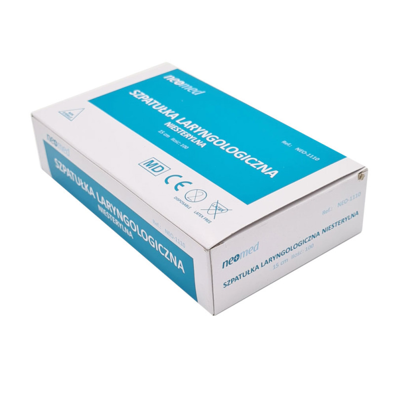 Drewniana szpatułka laryngologiczna, szpatułka kosmetyczna do wosku 100szt