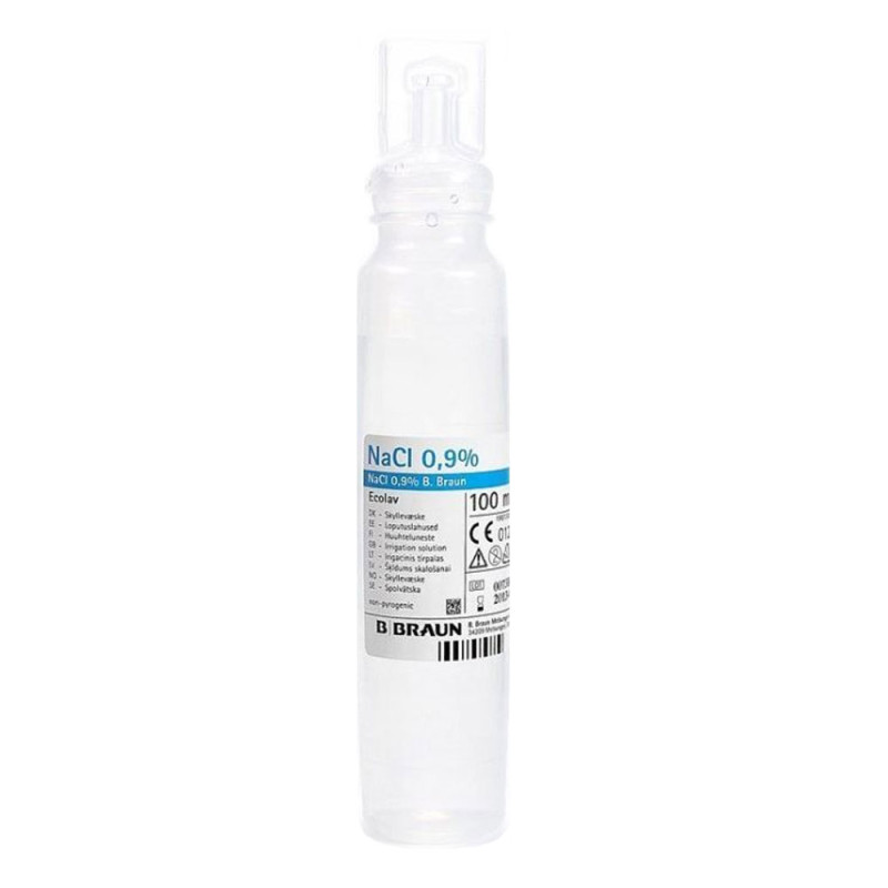 Sól fizjologiczna NaCl 0,9% Ecolav roztwór do irygacji 100ml