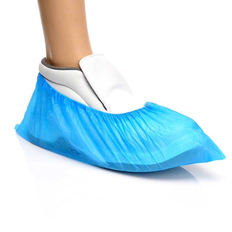 Ochraniacze na buty foliowe krótkie niebieskie 100szt (50par) x 20op