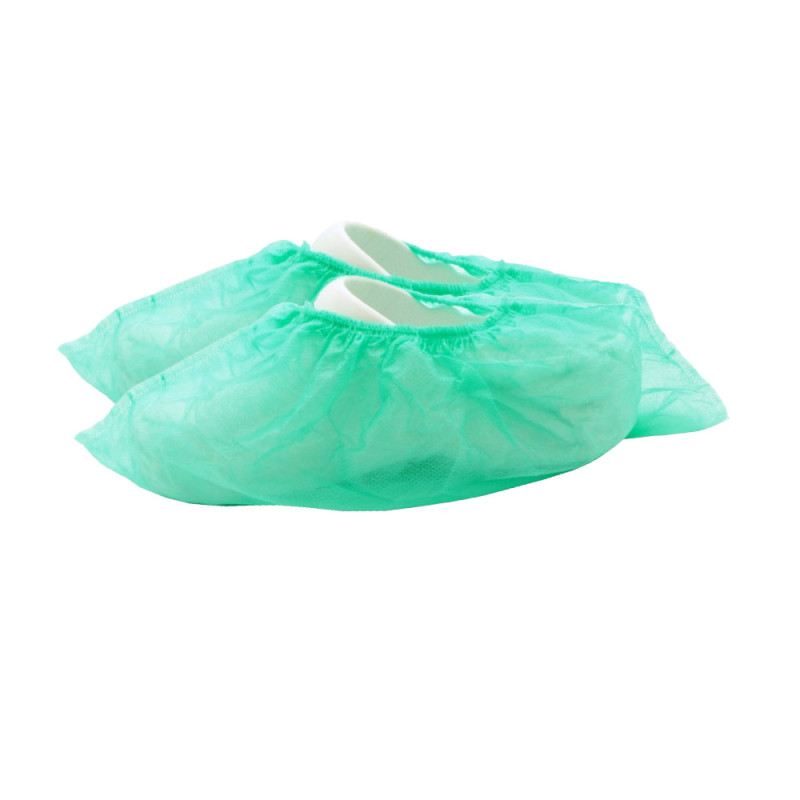 Ochraniacze na buty flizelinowe niskie zielone 100szt (50par) x 10op