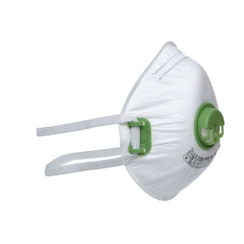 Maska z filtrem ffp3 z zaworkiem Oxyline X 310 SV FFP3 R D kolor biały 1 szt