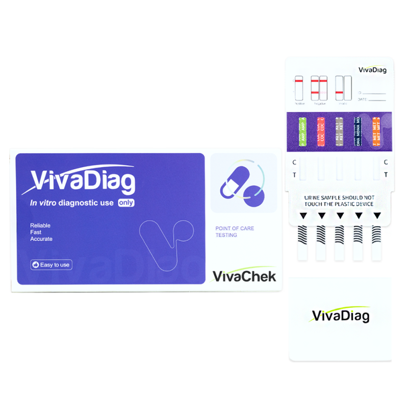 Test narkotykowy z moczu na 10 substancji VivaDiag 1 szt