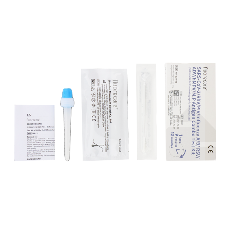 Combo test fluorecare 9w1 grypa A+B / hMPV / SARS-COV / RSV / ADV / RhV / PIV / Mycoplasma 1szt