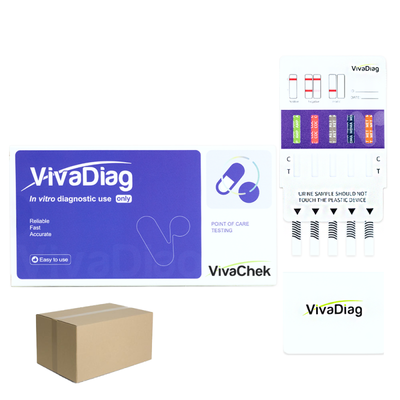 Test narkotykowy z moczu na 10 substancji VivaDiag 50 szt