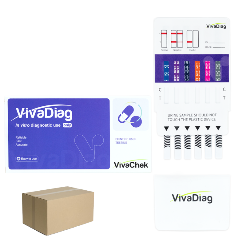 Test narkotykowy z moczu na 12 substancji VivaDiag 50 szt