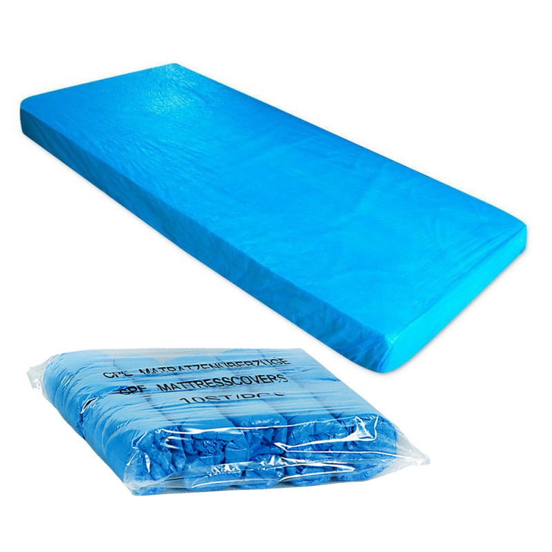 Prześcieradło nieprzemakalne 90cm x 210cm niebieskie z gumką Med Comfort 10szt