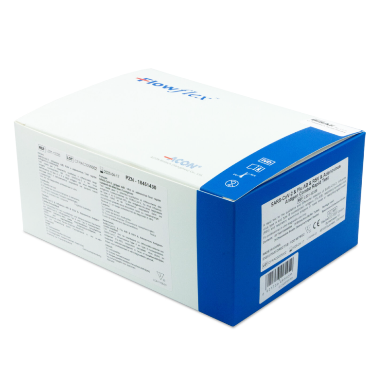 Test Flowflex 5w1 test na grype A grype B RSV COVID-19 Adeno dla profesjonalistów 20 szt