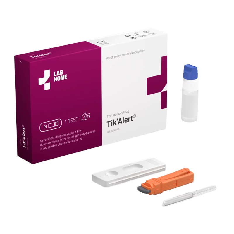 Domowy test na borelioze z krwi - domowy tik alert test borelioza 1szt