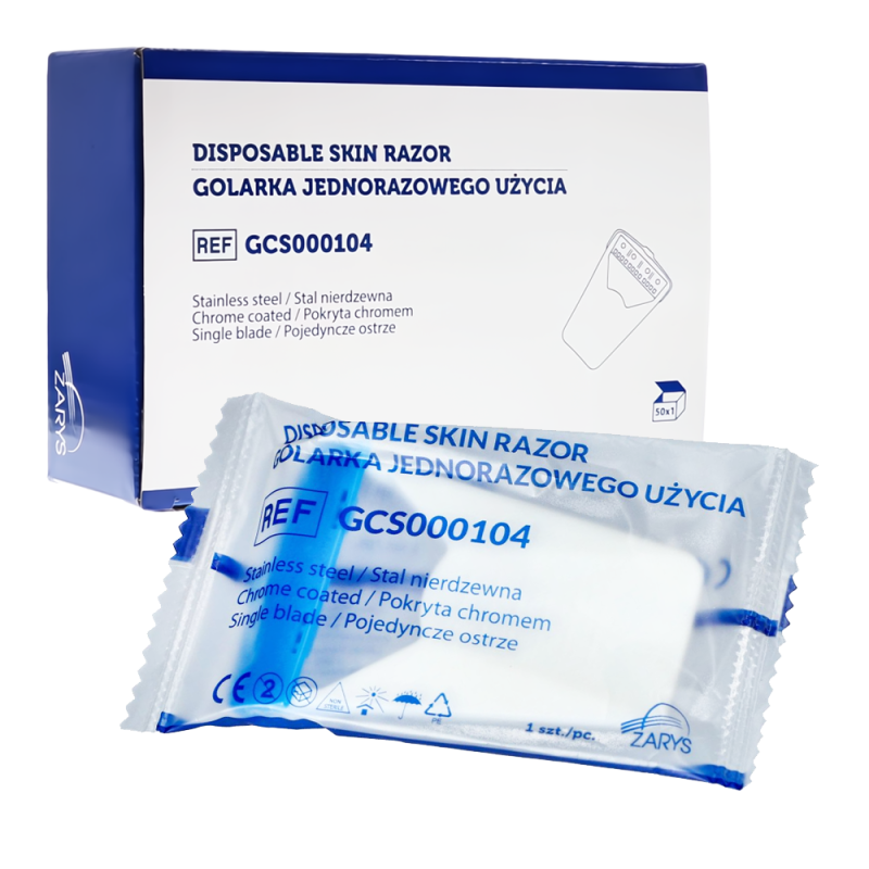 Maszynka do golenia golarka medyczna Gallant z osłoną ostrza Zarys 50 szt