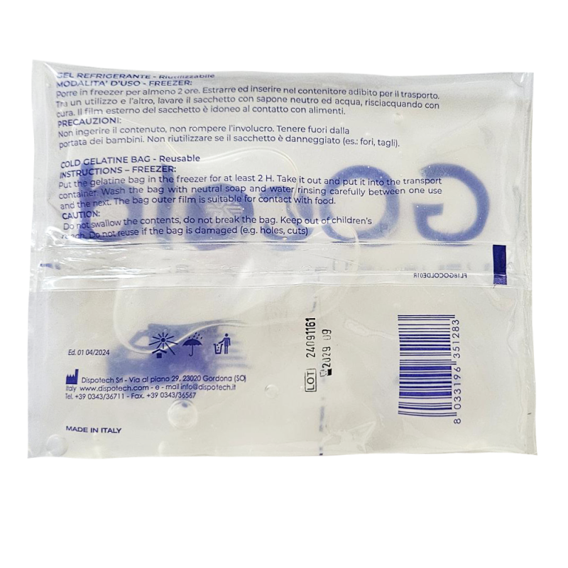 Chłodzący wkład żelowy do transportu żywności leków GOCOLD wielorazowy 1szt