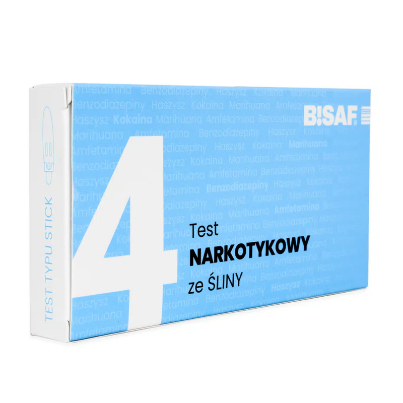 Test narkotykowy ze śliny na 4 substancje dla profesjonalist&oacute;w 1 szt