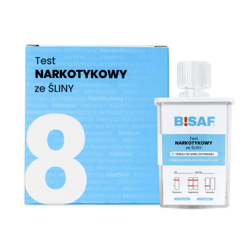 Test narkotykowy ze śliny na 8 substancji dla profesjonalistów 1 szt