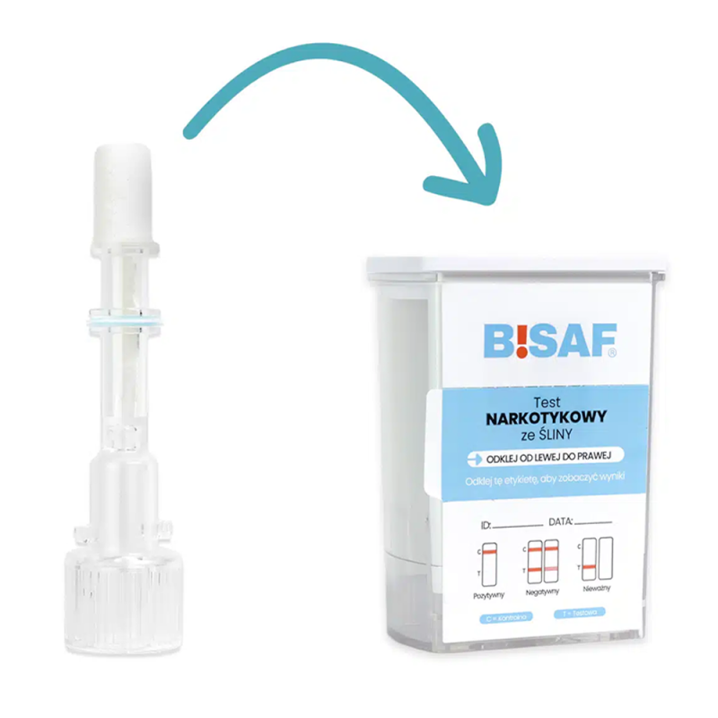 Test narkotykowy ze śliny na 8 substancji dla profesjonalist&oacute;w 1 szt