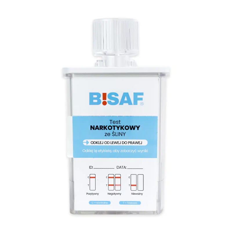 Test narkotykowy ze śliny na 12 substancji + alkohol dla profesjonalist&oacute;w 1 szt