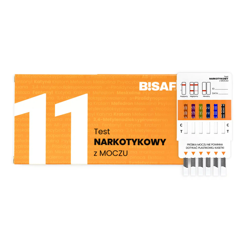 Test narkotykowy na dopalacze z moczu 11 substancji