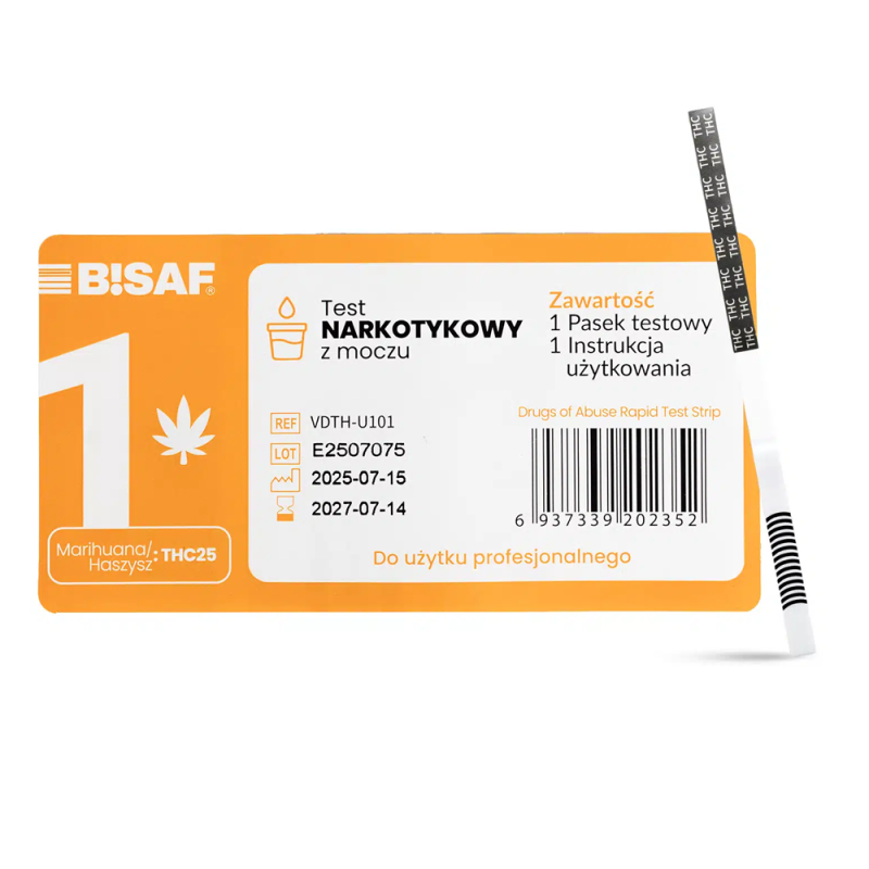 Test narkotykowy z moczu THC dla profesjonalistów 1szt