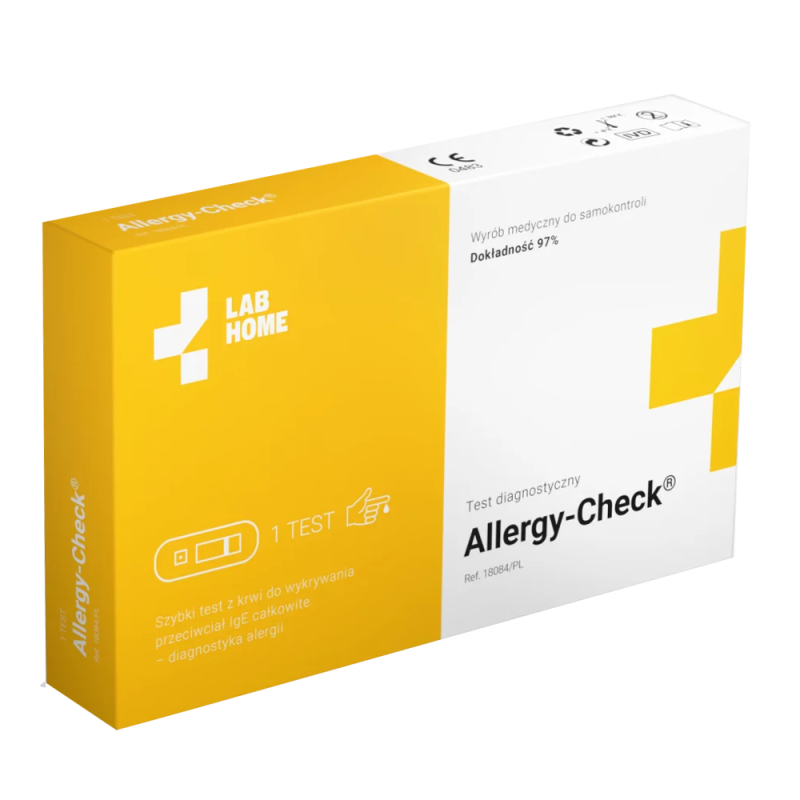 Test na alergie i pasożyty IgE całkowite domowy test alergiczny Allergy-Check 1szt