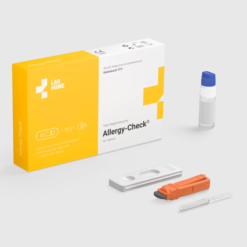 Test na alergie i pasożyty IgE całkowite domowy test alergiczny Allergy-Check 1szt