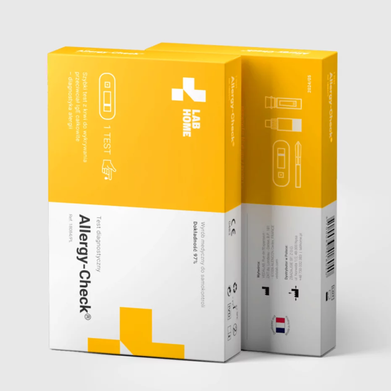 Test na alergie i pasożyty IgE całkowite domowy test alergiczny Allergy-Check 1szt