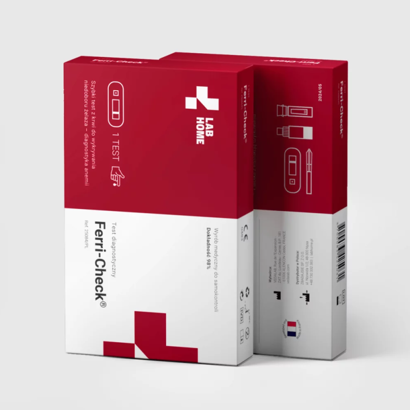 Test na ferrytyne domowy test na niedob&oacute;r żelaza anemie Ferri-Check 1szt