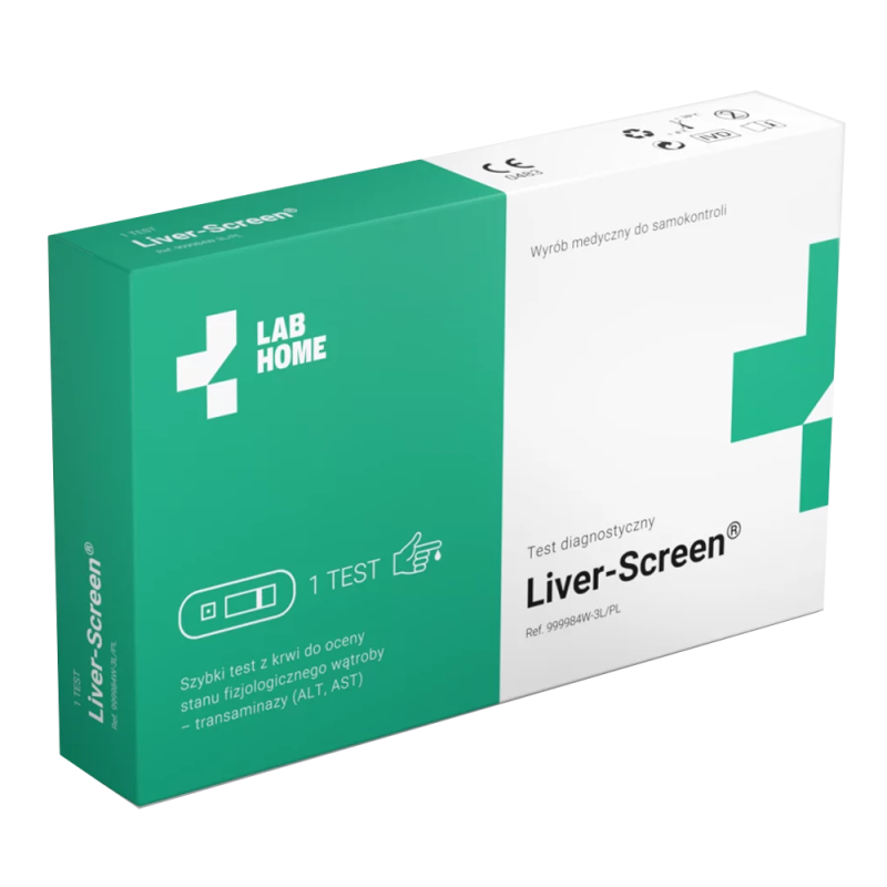 Domowy test na próby wątrobowe ALT i AST Liver-Screen 1szt