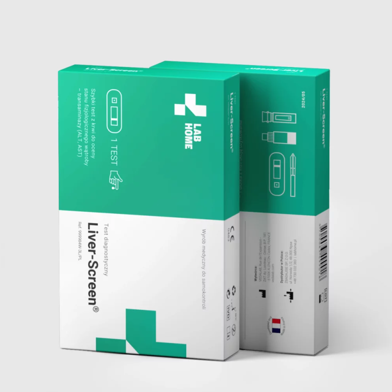 Domowy test na pr&oacute;by wątrobowe ALT i AST Liver-Screen 1szt