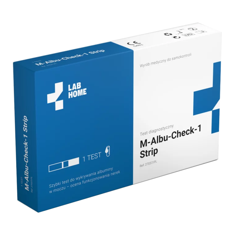 Domowy test na nerki albumina w moczu M-Albu-Check 1szt