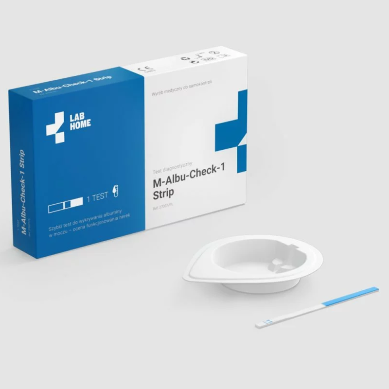 Domowy test na nerki albumina w moczu M-Albu-Check 1szt