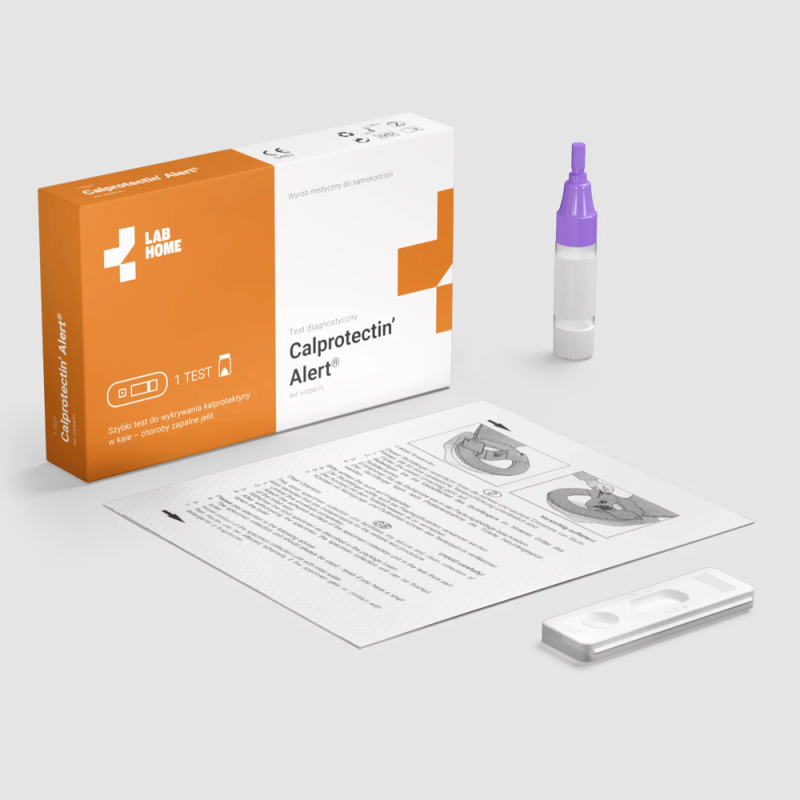 Domowy test kalprotektyna w kale - zapalenie jelit Calprotectin Alert 1szt