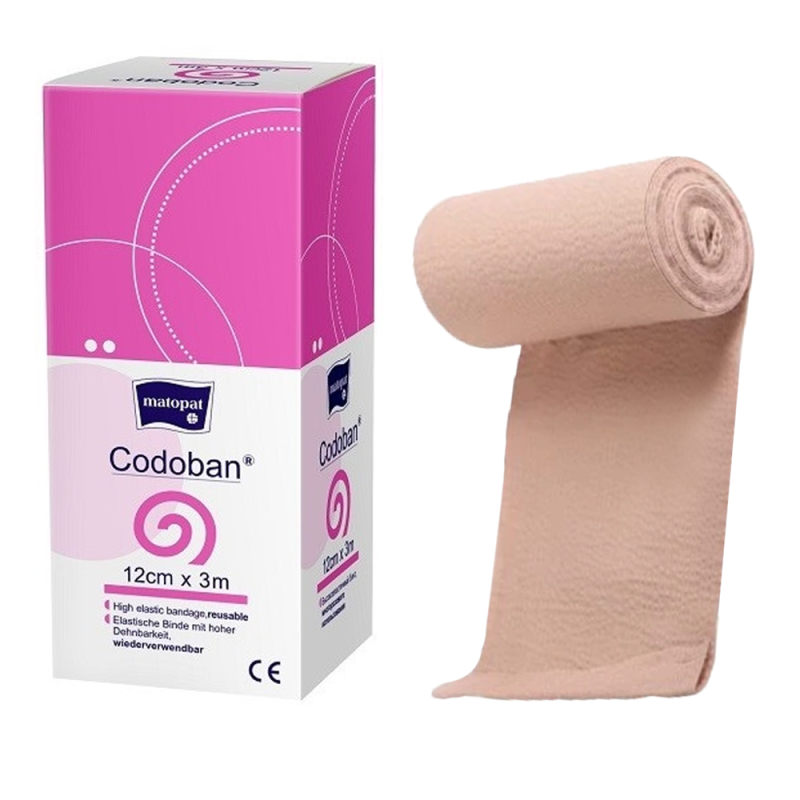 Bandaż uciskowy 12cm x 3m elastyczny wielorazowy Codoban 1 szt
