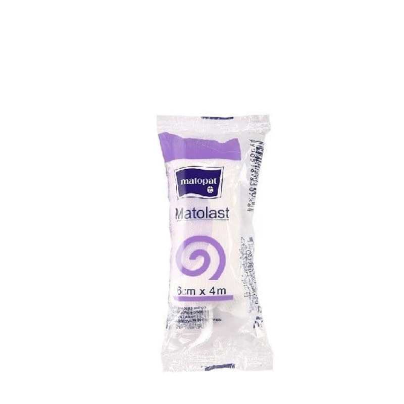 Bandaż elastyczny 6cm x 4m podtrzymujący uciskowy Matolast 1 szt