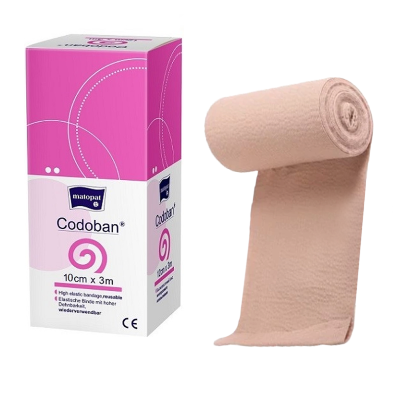 Bandaż uciskowy 10cm x 3m elastyczny wielorazowy Codoban 1 szt